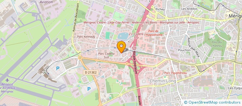 localisation de l'entreprise FORMA'CENTRE AQUITAINE  MERIGNAC