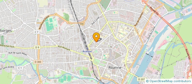 localisation de l'entreprise FORMA CONSEIL ROANNE - FCR à ROANNE