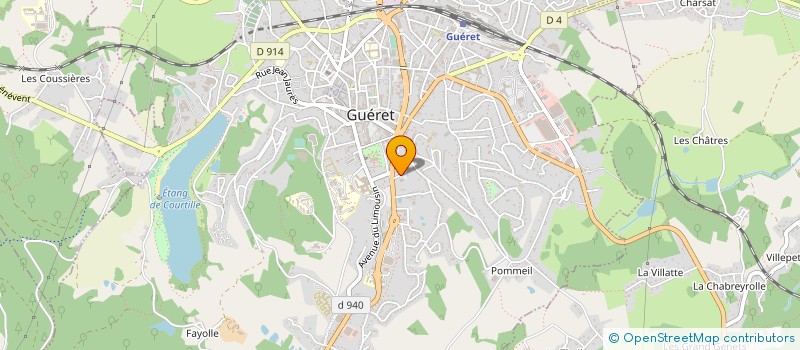 localisation de l'entreprise FORMA CREUSE à GUERET