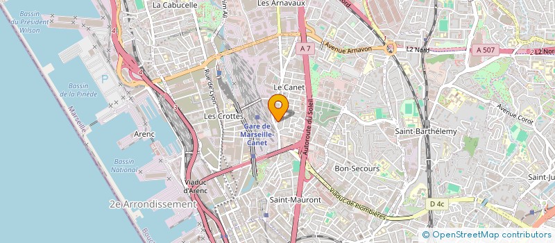 localisation de l'entreprise FORMA DTB à MARSEILLE