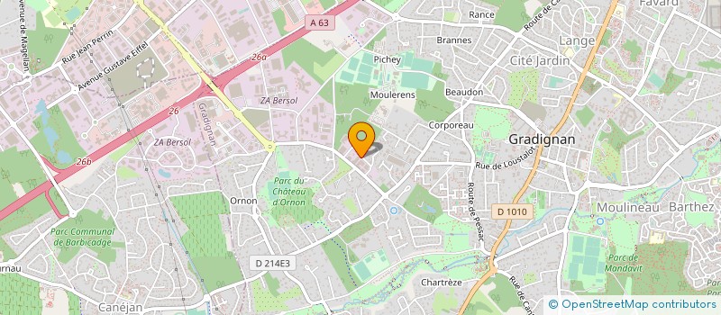 localisation de l'entreprise FORMA EVOLUTION  GRADIGNAN