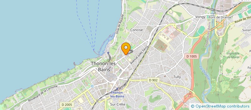 localisation de l'entreprise FORMA FIT à THONON-LES-BAINS