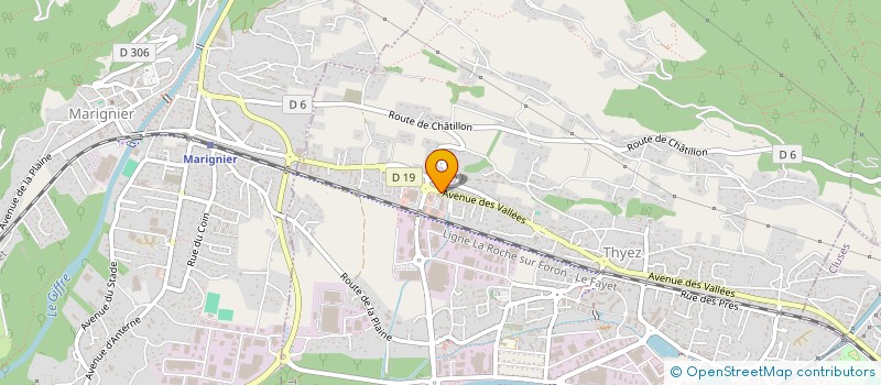 localisation de l'entreprise FORMA FIT THYEZ  THYEZ