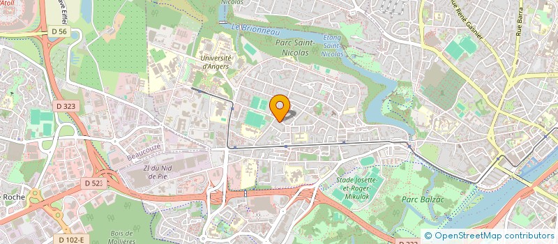 localisation de l'entreprise FORMA OUEST à ANGERS