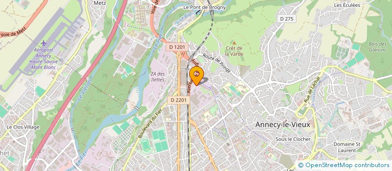 localisation de l'entreprise FORMA-PASS  ANNECY