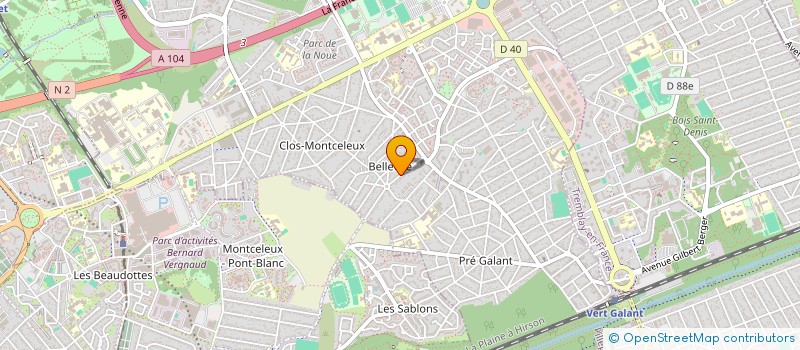 localisation de l'entreprise FORMA SERVICE à VILLEPINTE