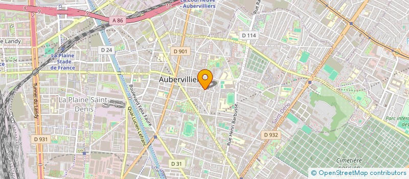 localisation de l'entreprise FORMA SERVICE  AUBERVILLIERS