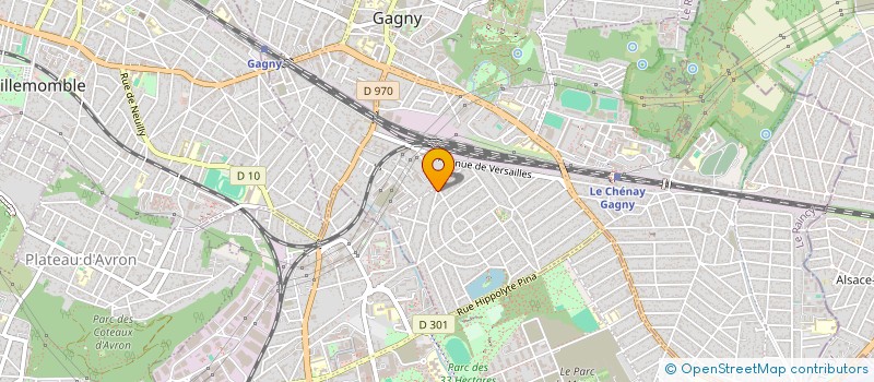 localisation de l'entreprise FORMA - SPORT à GAGNY