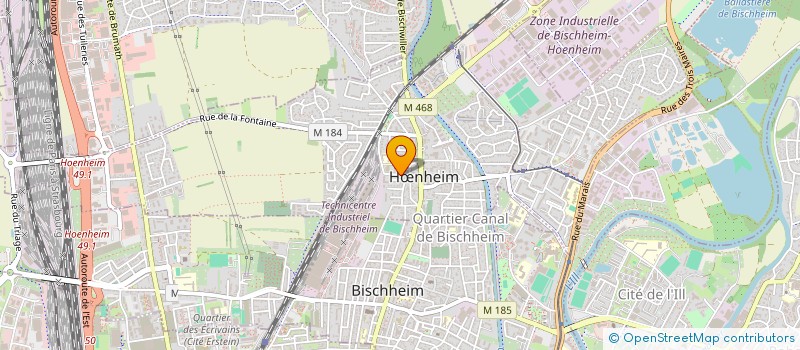 localisation de l'entreprise FORMA'TOQUE  HNHEIM