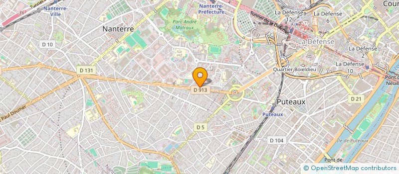 localisation de l'entreprise FORMABILIS  NANTERRE