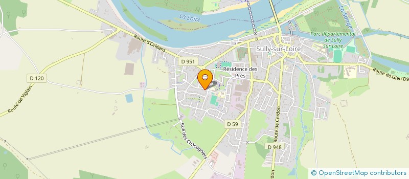 localisation de l'entreprise FORMACENTRE  SULLY-SUR-LOIRE