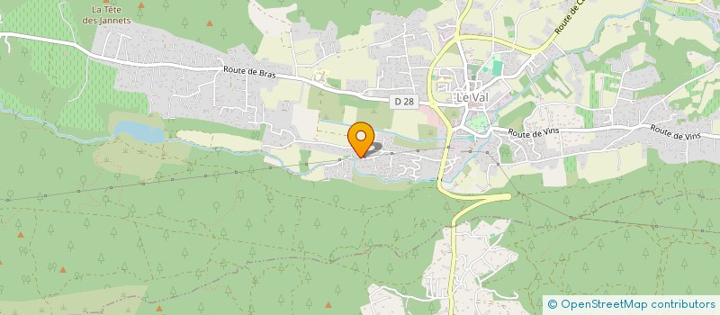 localisation de l'entreprise FORMACINE  LE VAL