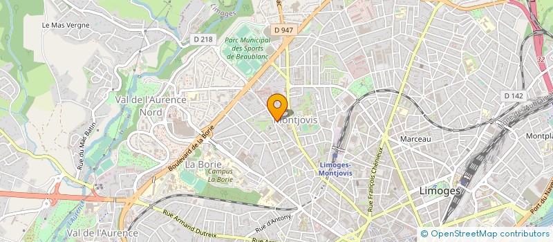 localisation de l'entreprise FORMACOM à LIMOGES