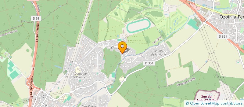 localisation de l'entreprise FORMACOM ASSOCIES  LESIGNY