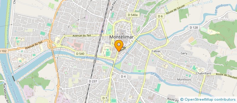 localisation de l'entreprise FORMACOM-FORMAT DIPLOM-QUALIF-MULTIMEDIA à MONTELIMAR