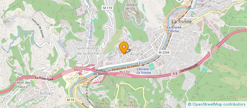 localisation de l'entreprise FORMACOM INFORMATIQUE ET MULTISERVICES  NICE