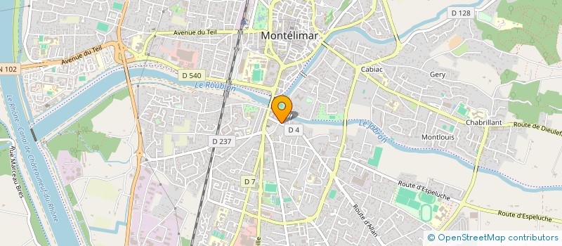 localisation de l'entreprise FORMACOM MULTIMEDIA  MONTELIMAR