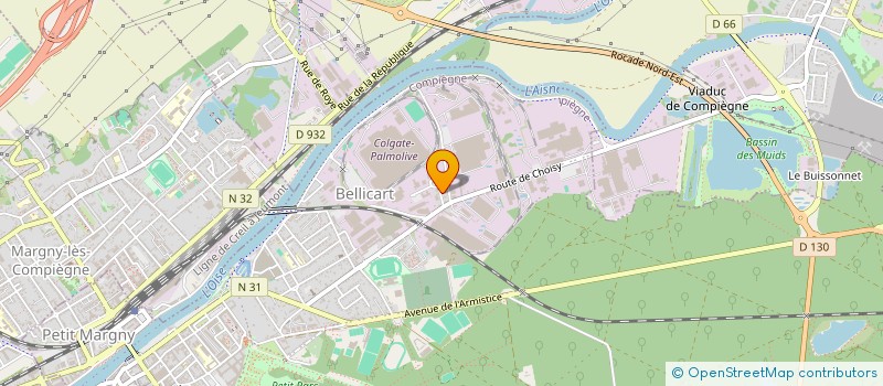 localisation de l'entreprise FORMACOMP'  COMPIEGNE