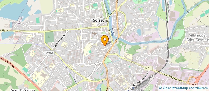 localisation de l'entreprise FORMACTION à SOISSONS