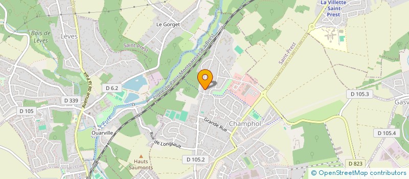 localisation de l'entreprise FORMACTION à CHAMPHOL