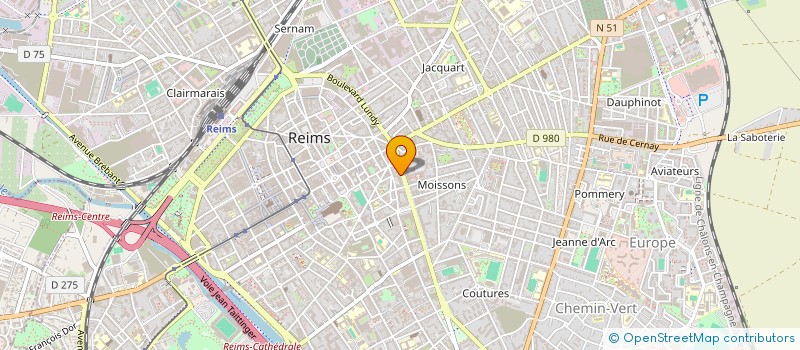 localisation de l'entreprise FORMACTION CHAMPAGNE ARDENNES à REIMS
