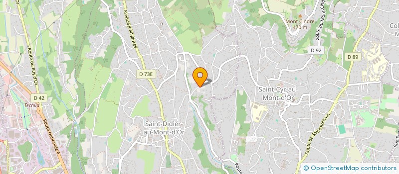 localisation de l'entreprise FORMACTIONS RH SARL à SAINT-DIDIER-AU-MONT-D'OR