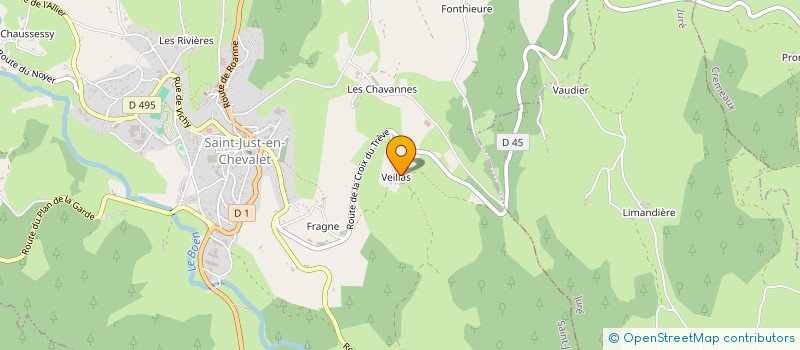 localisation de l'entreprise FORMACTIS  SAINT-JUST-EN-CHEVALET