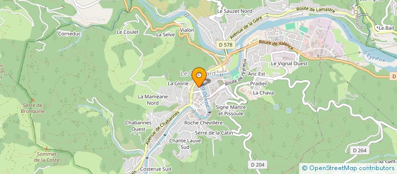 localisation de l'entreprise FORMACTIVE  LE CHEYLARD