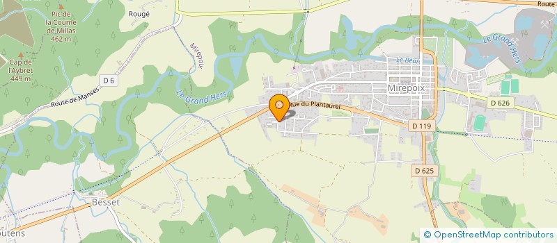 localisation de l'entreprise FORMACULTURE à MIREPOIX