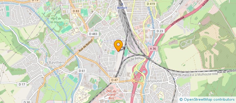 localisation de l'entreprise FORMADMIN à BELFORT