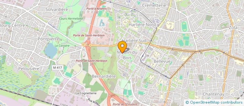 localisation de l'entreprise FORMADOM à ST-HERBLAIN