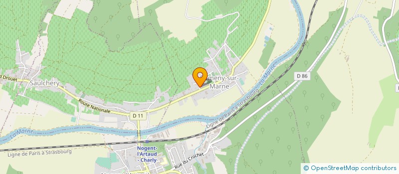 localisation de l'entreprise FORMAFLEX à ROMENY-SUR-MARNE
