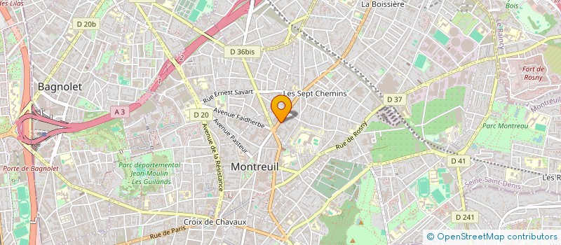 localisation de l'entreprise FORMAFORME à MONTREUIL