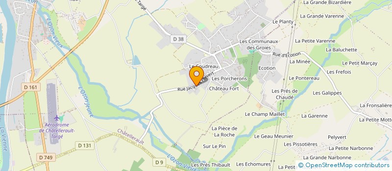 localisation de l'entreprise FORMAGEST à CHATELLERAULT