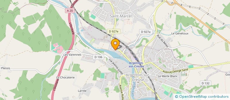 localisation de l'entreprise FORMAGRI SERVICES à ARGENTON-SUR-CREUSE