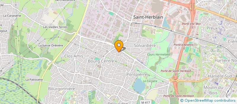 localisation de l'entreprise FORMALITES SERVICES OUEST  ST-HERBLAIN