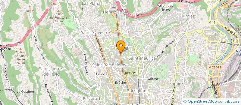 localisation de l'entreprise FORMAN BIOSOLEIL à NICE