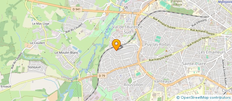 localisation de l'entreprise FORMANATURA à LIMOGES