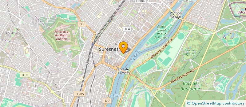 localisation de l'entreprise FORMANESS à SURESNES