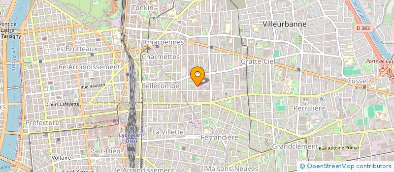 localisation de l'entreprise FORMANET  VILLEURBANNE