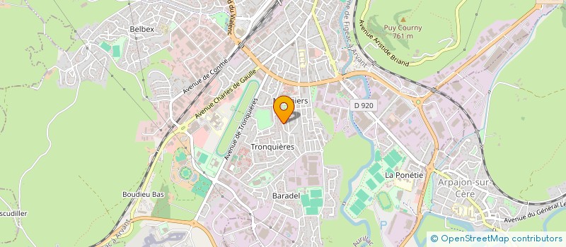 localisation de l'entreprise FORMANOVA à AURILLAC