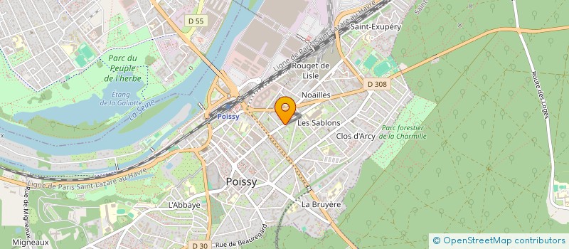 localisation de l'entreprise FORMAONE  POISSY