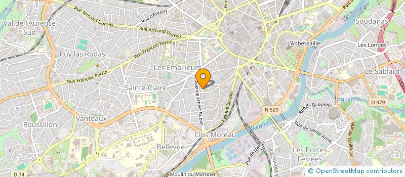 localisation de l'entreprise FORMAPHARM à LIMOGES
