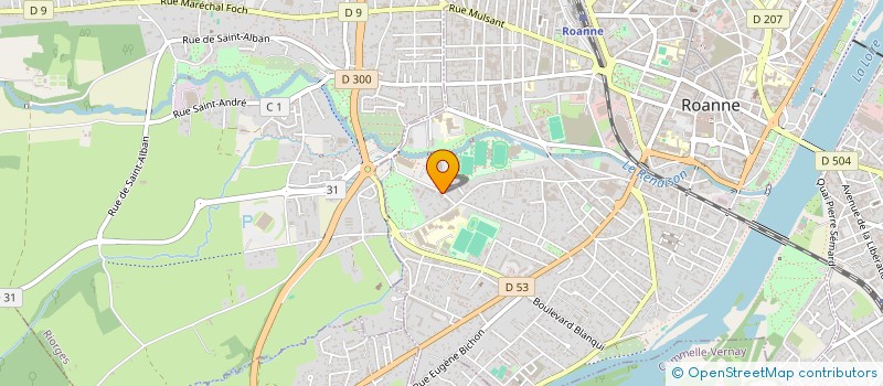 localisation de l'entreprise FORMAPI ROANNE à ROANNE