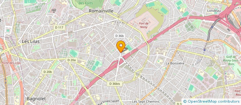 localisation de l'entreprise FORMAPLUS  ROMAINVILLE