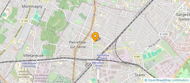 localisation de l'entreprise FORMAPLUS à PIERREFITTE-SUR-SEINE