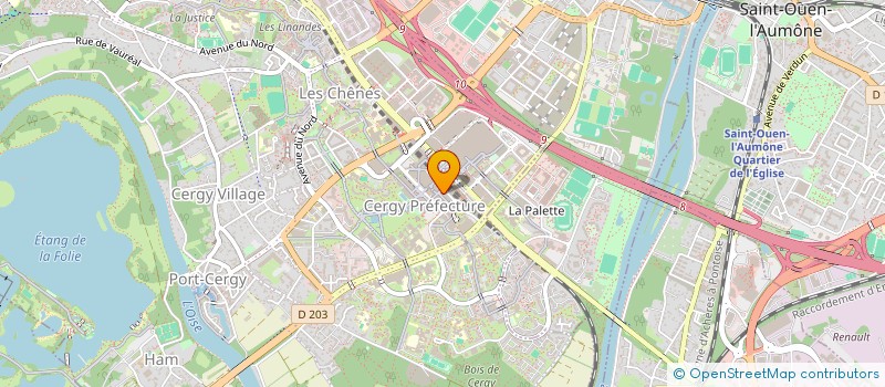 localisation de l'entreprise FORMAPREV A.Z PREVENTION à CERGY