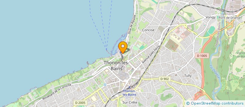 localisation de l'entreprise FORMAPRO à THONON-LES-BAINS