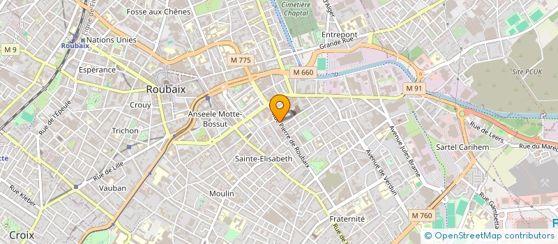 localisation de l'entreprise FORMAPRO MAX  ROUBAIX