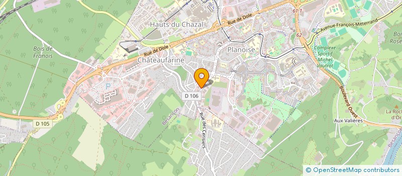 localisation de l'entreprise FORMAPROEST.25.MAILLOTTE  BESANCON